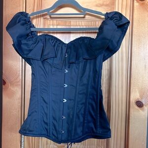 Daisy Corsets Black Off-Shoulder Corset